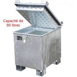 Conteneur de stockage 90 litres pour batteries au lithium-ion