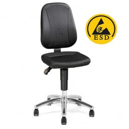 Chaise ergonomique ESD avec doubles roulettes